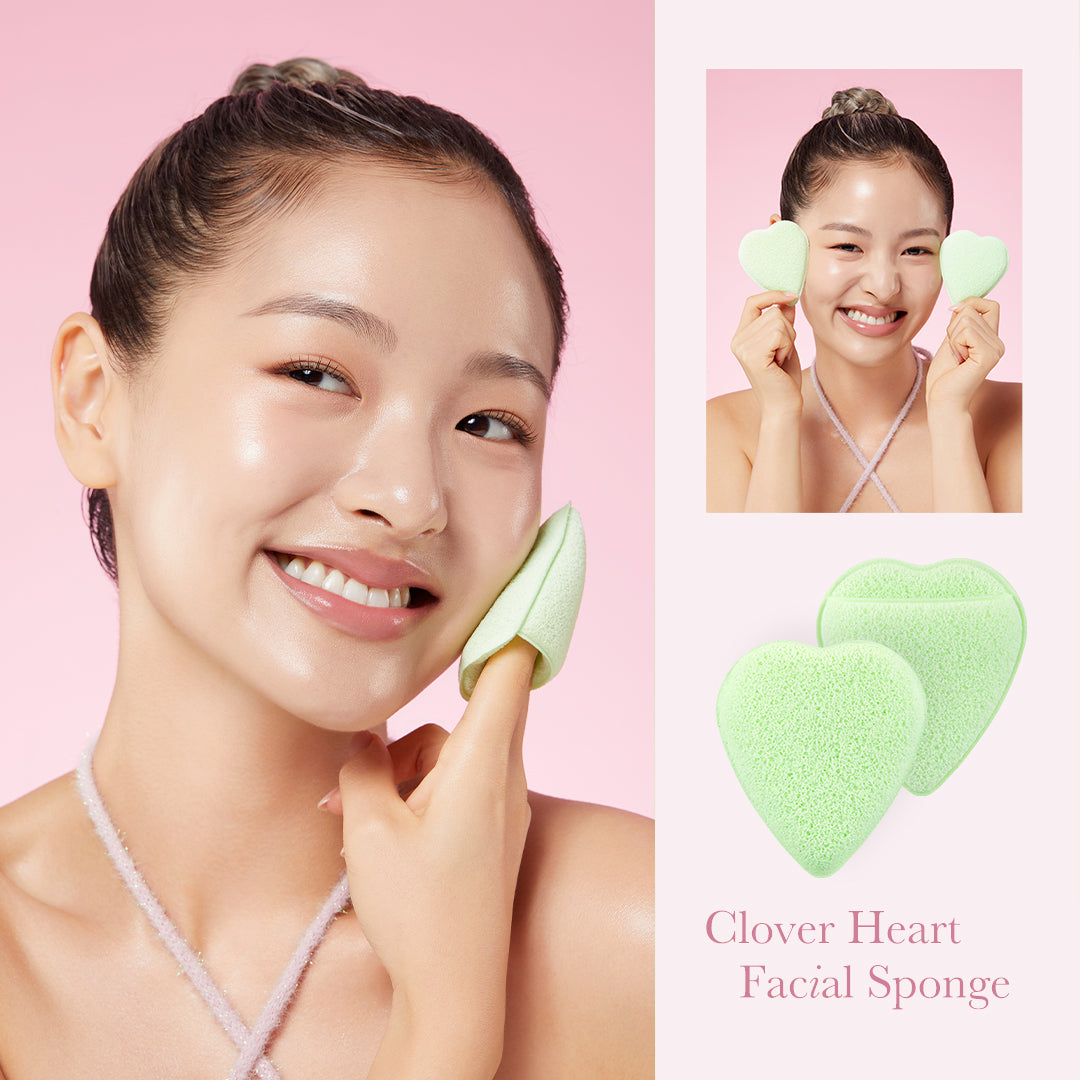 MEDICUBE — Clover Heart Facial Sponge