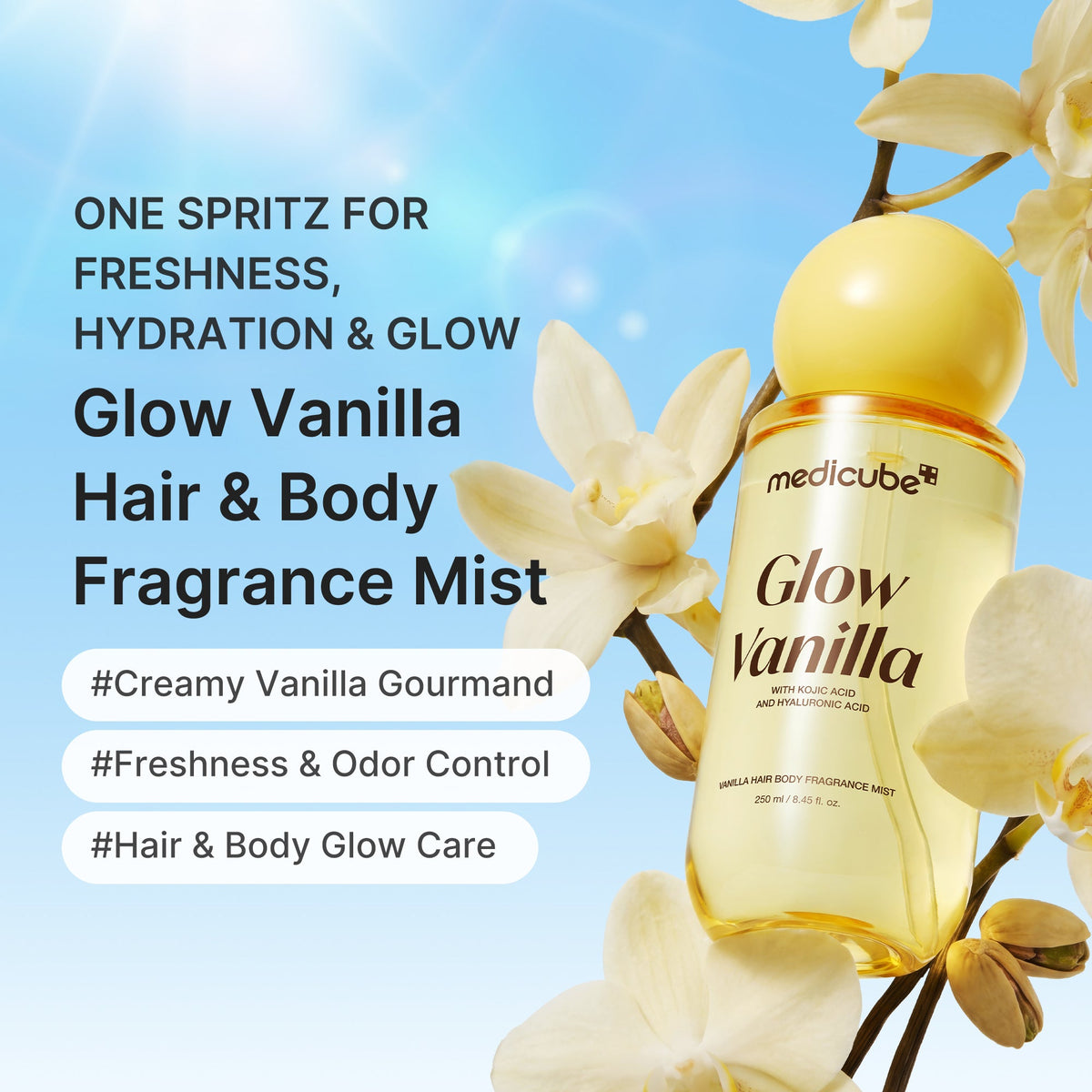 MEDICUBE — Glow Vanilla Hair & Body Fragrance Mist