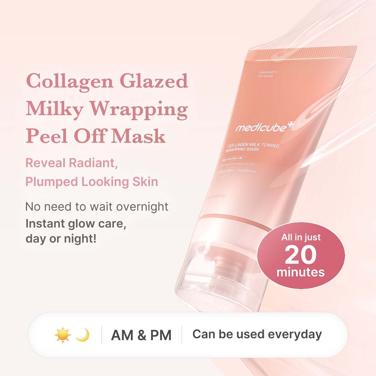 MEDICUBE — Collagen Milky Glow Daytime Wrapping Mask