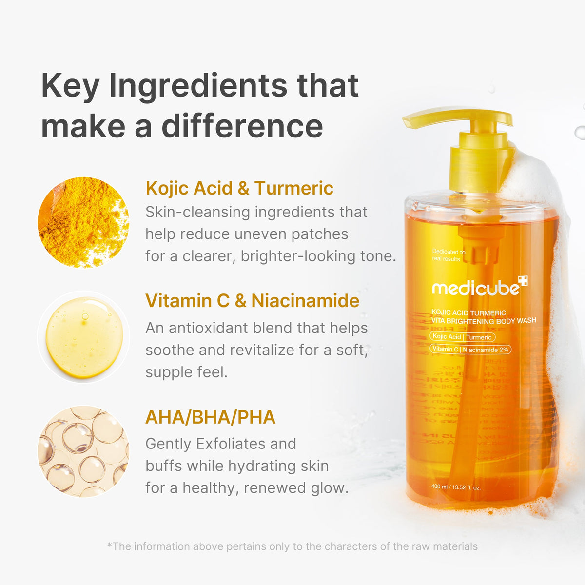 MEDICUBE — Kojic Acid Turmeric Brightening Body Wash