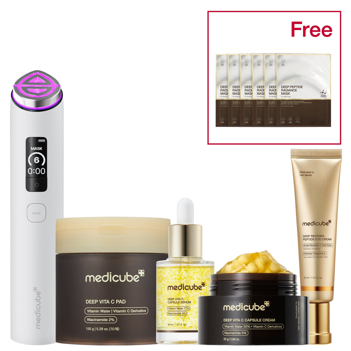 MEDICUBE — Deep Vita 2X Radiance Set