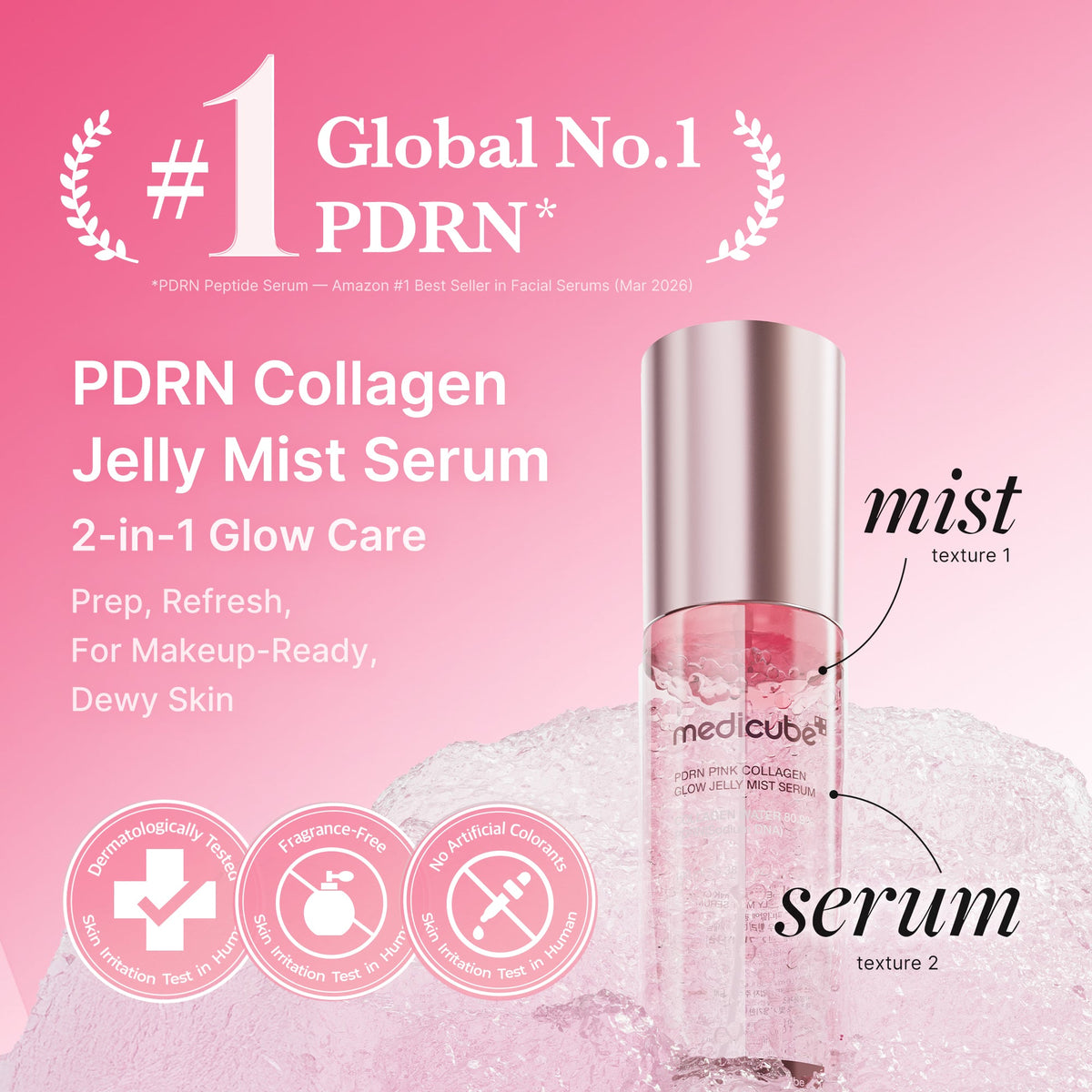 MEDICUBE — PDRN Pink Collagen Glow Jelly Mist Serum