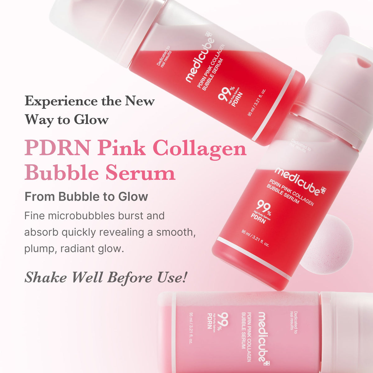 MEDICUBE — PDRN Pink Collagen Bubble Serum