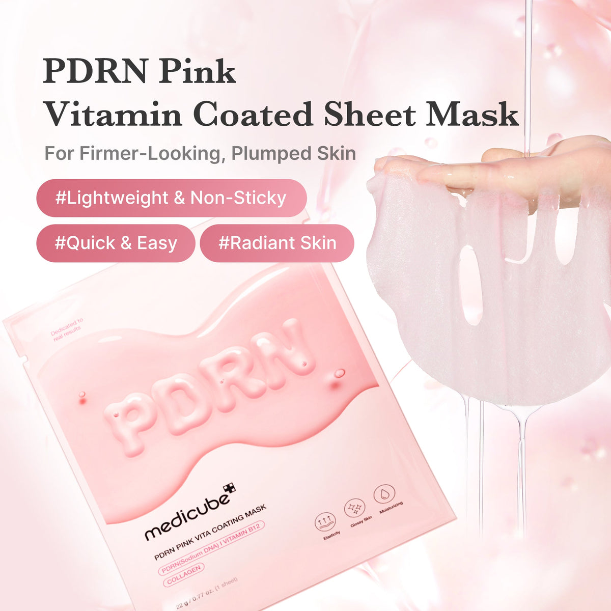MEDICUBE — PDRN Pink Vita Coating Sheet Mask