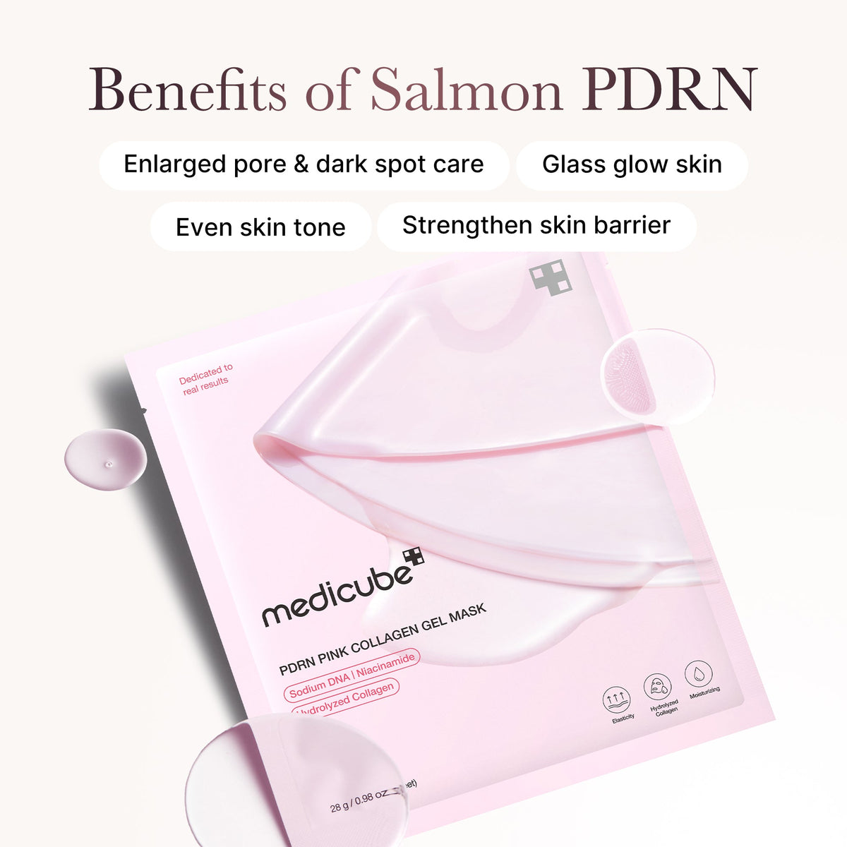 MEDICUBE — Salmon PDRN Pink Collagen Jelly Gel Mask