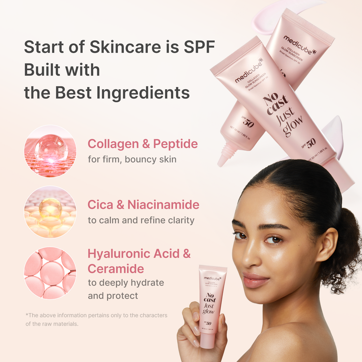 MEDICUBE — No Cast Just Glow Collagen Sunscreen